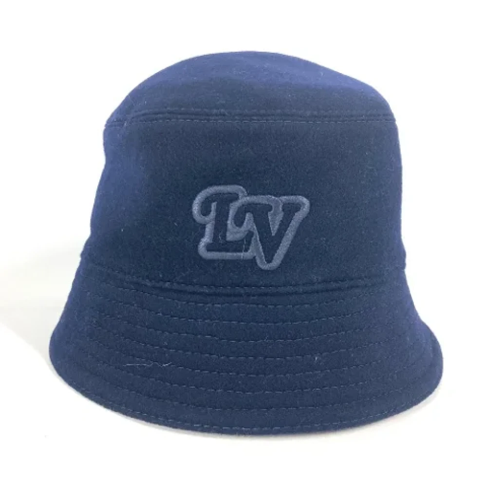 Louis Vuitton Vintage Pre-owned Wool hats Blue Dames