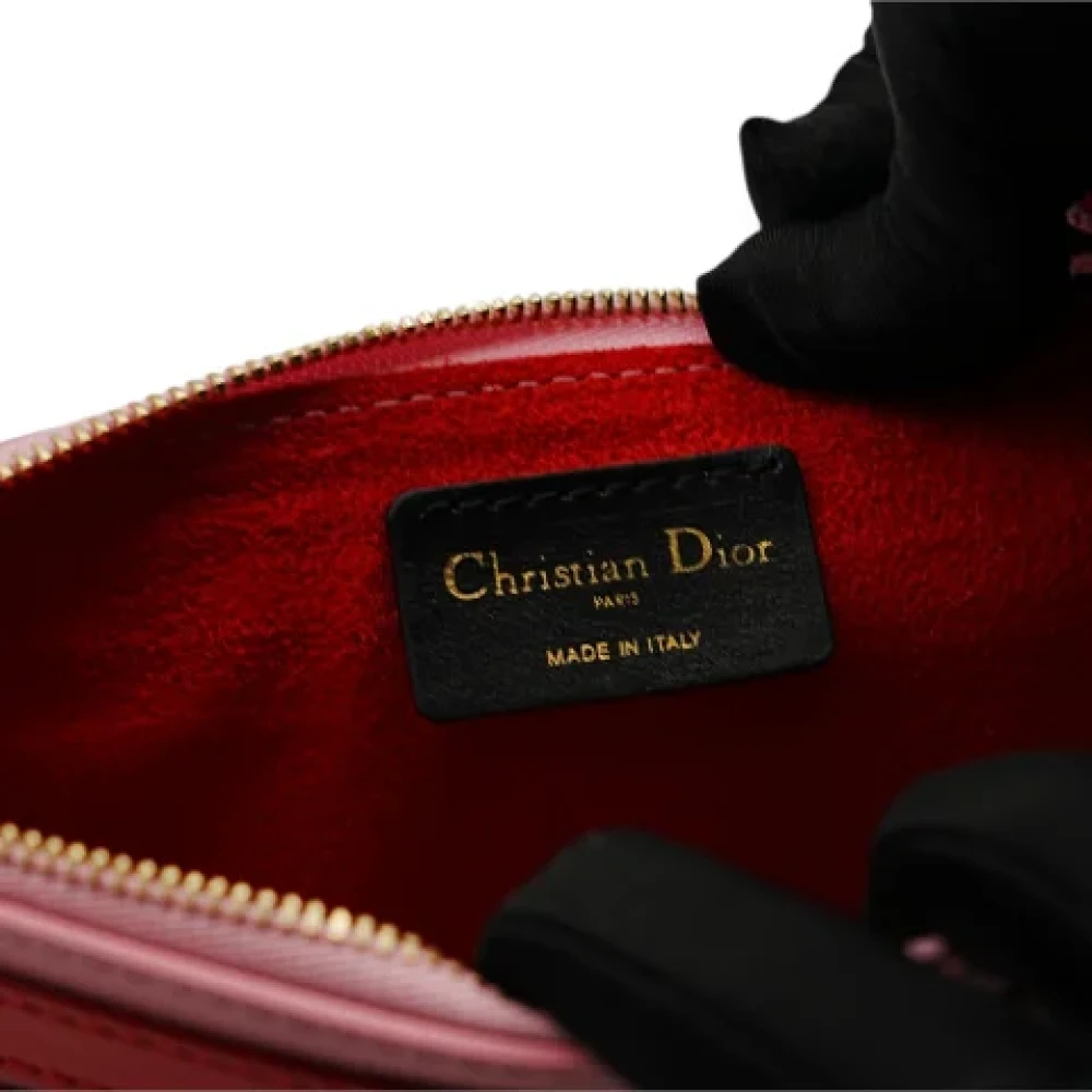 Dior Vintage Pre-owned Leather dior-bags Orange Dames