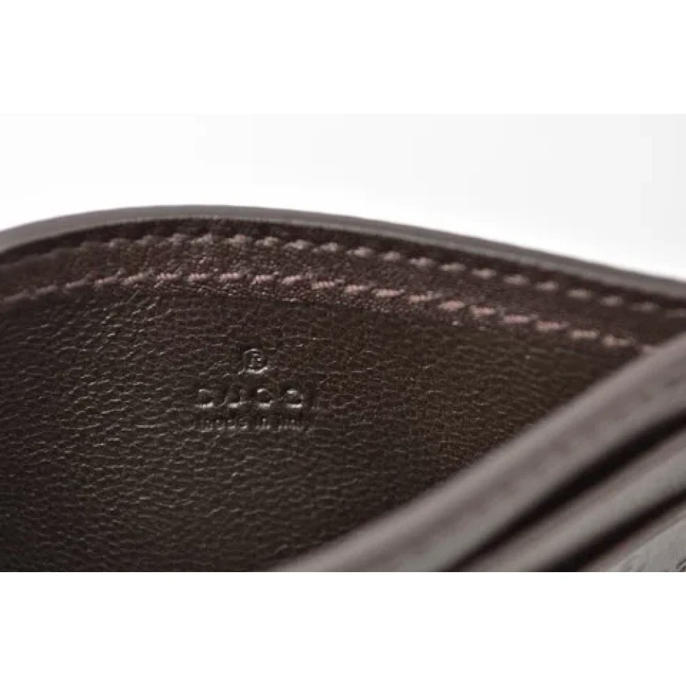 Gucci Vintage Pre-owned Leather wallets Brown Dames