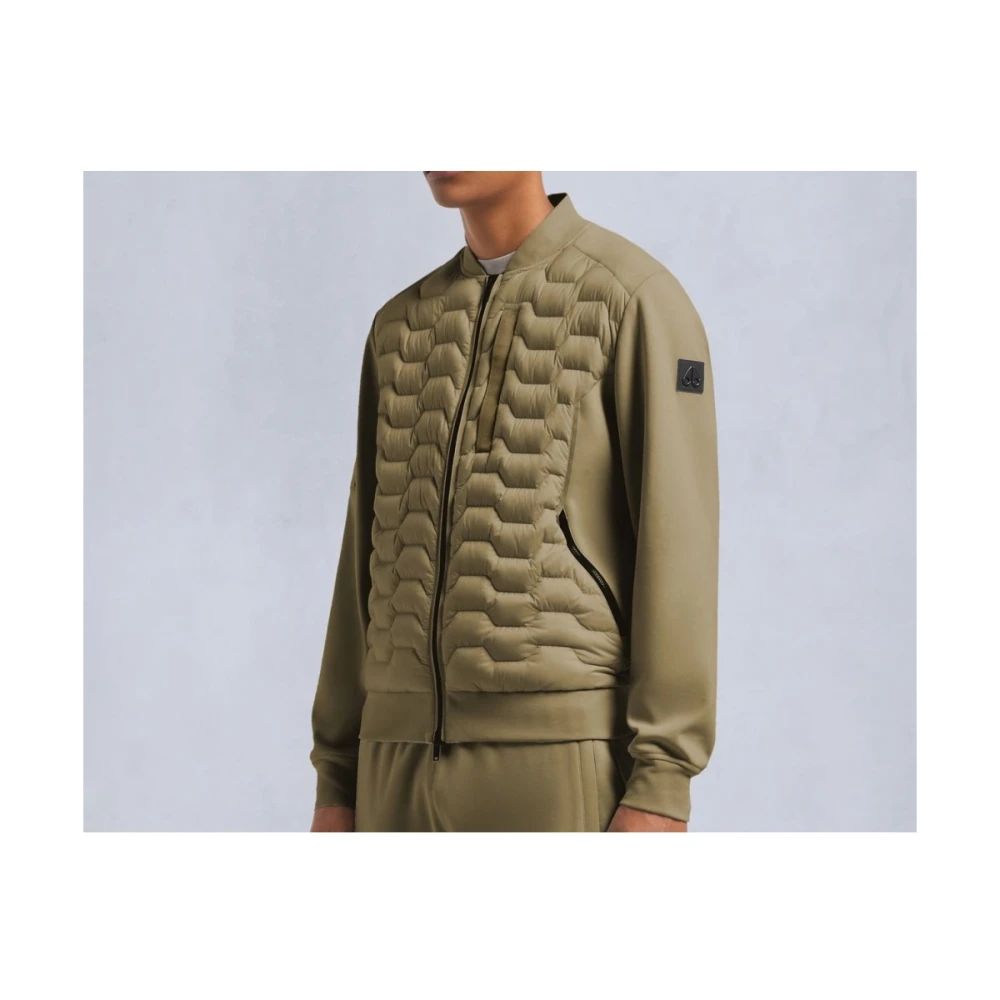 Moose Knuckles Hybride Granite Bomber Jas Green Heren