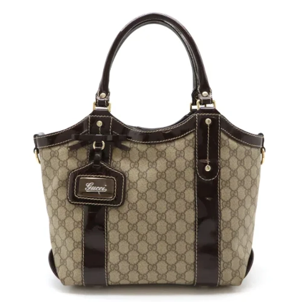 Gucci Vintage Pre-owned Leather totes Brown Dames