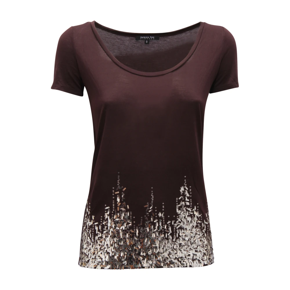 Patrizia Pepe Damen Violett Oberteile, Lila, Xsgröße: