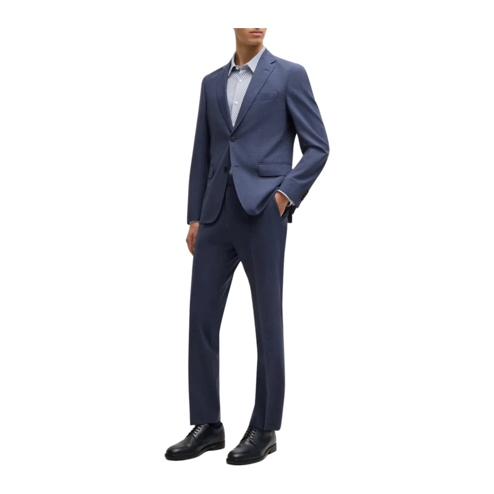 Boss Lichtblauw Stijlvol Shirt Blue Heren