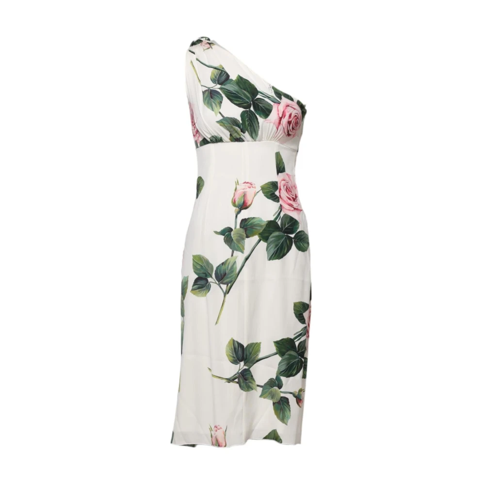 Dolce & Gabbana Floral Oneshoulder Midi Dress - Female - Party Dresses - Multicolor - 2XS - Dresses - Image 3