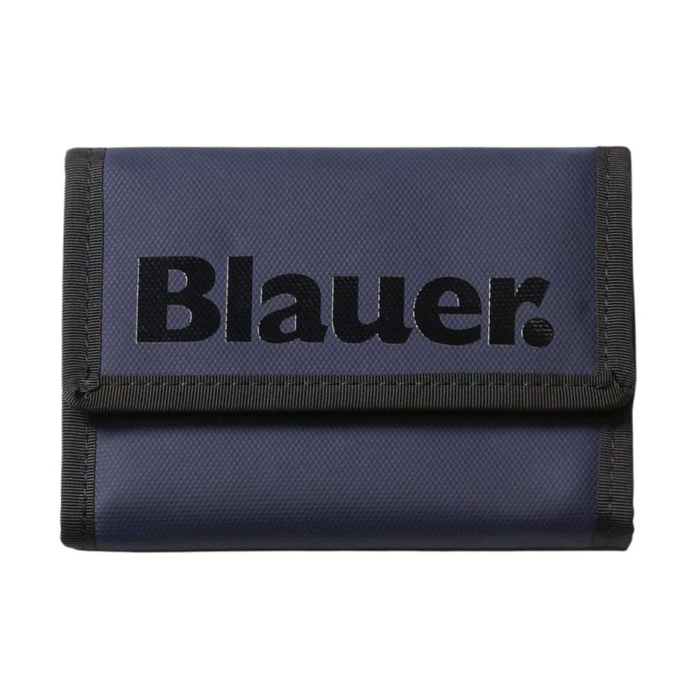 Blauer Blue Wallets & Cardholders, Male, One Size, Men's Wallet With Velcro Closure