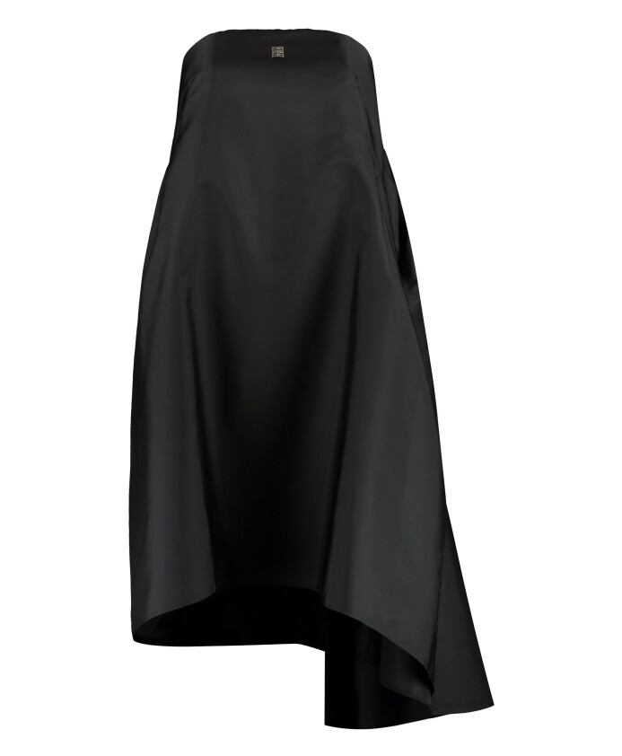 asymmetric-hem-nylon-dress
