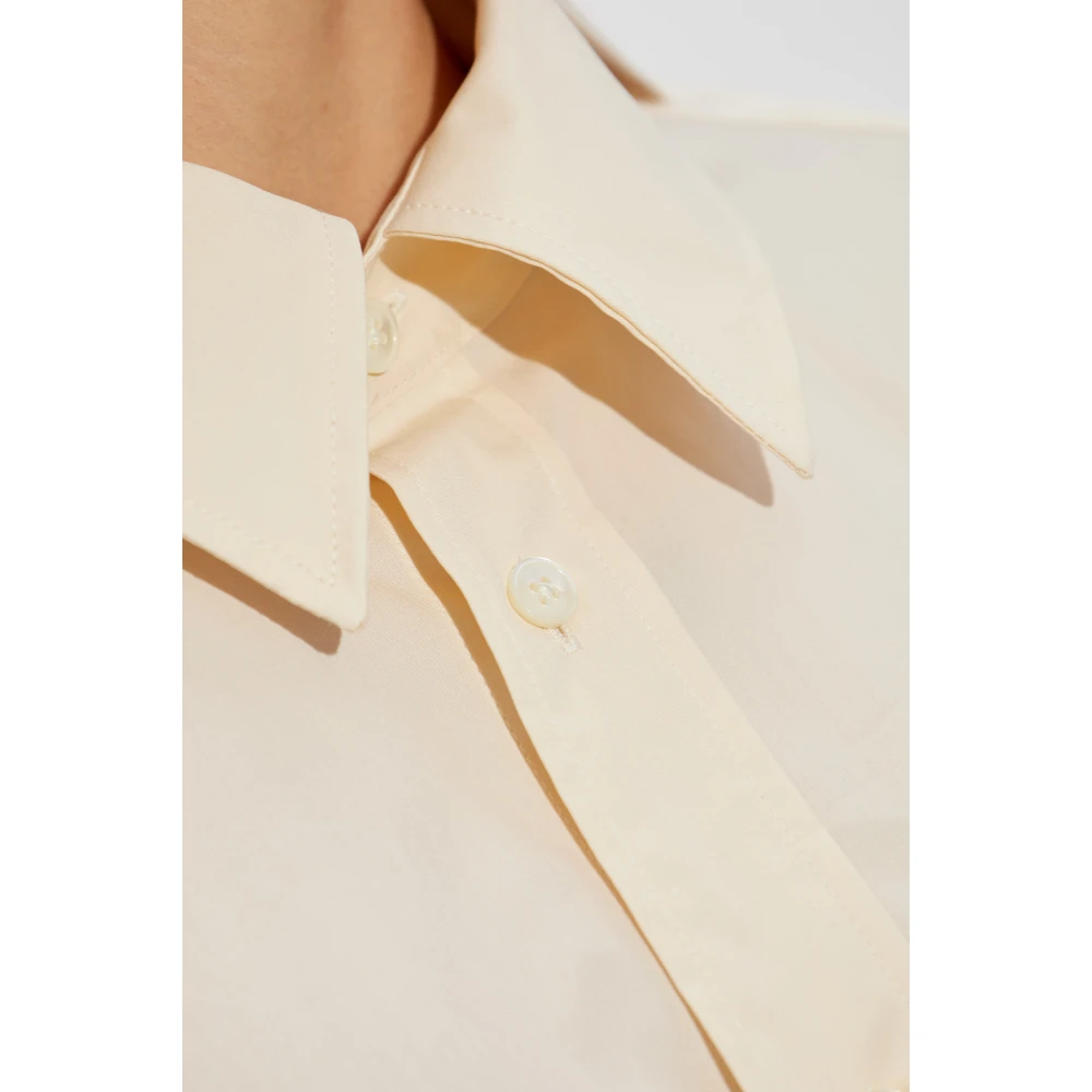 Ami Paris Overhemd met logo Beige Dames