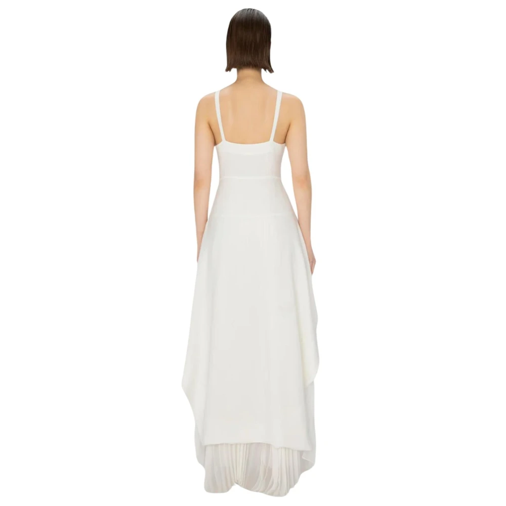 Simkhai Elegante V-hals Midi Jurk White Dames