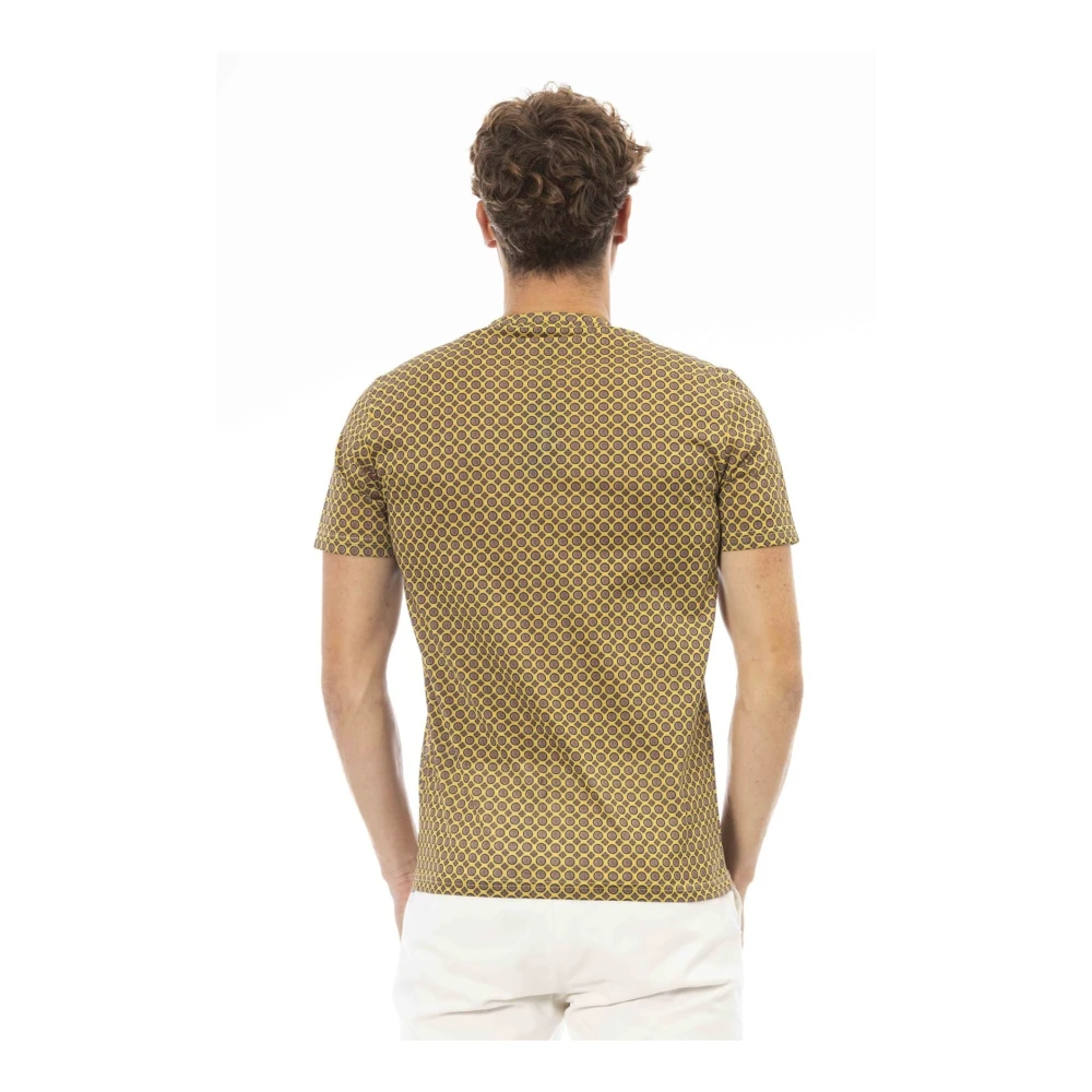 Baldinini Trend T-shirt met Logo Patroon Green Heren