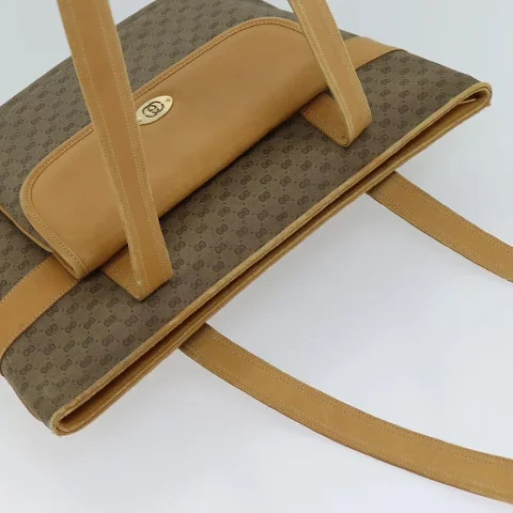 Gucci Vintage Pre-owned Leather totes Beige Dames