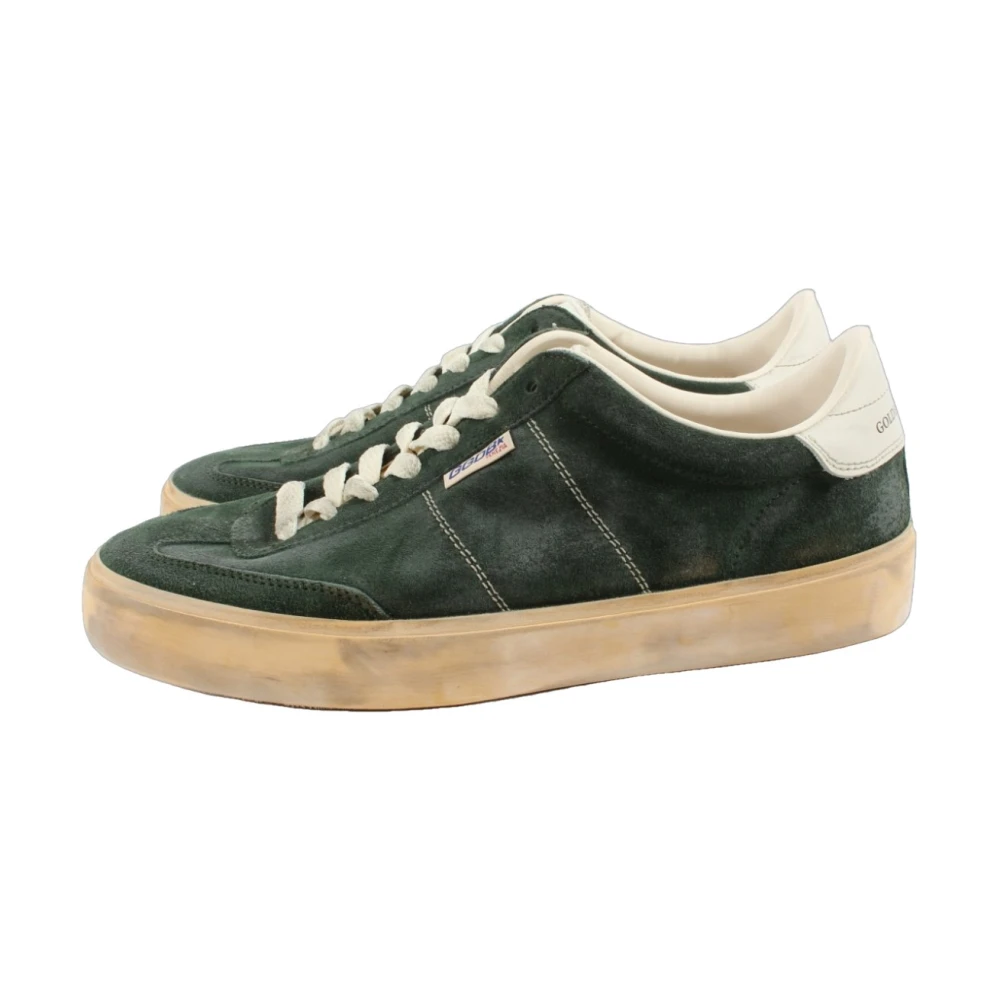 Golden Goose Men's Green/Golden Soul Star Sneakers