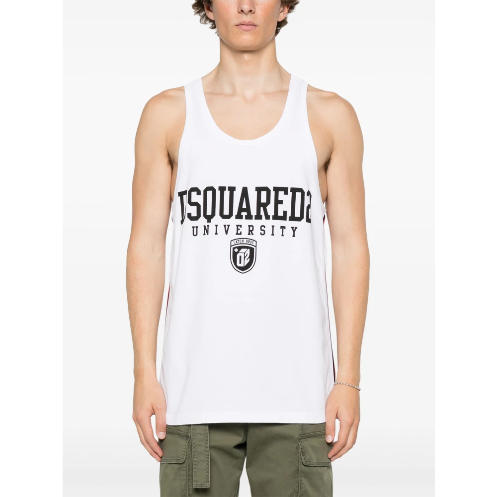 Dsquared2 Witte Tanktop voor Vrouwen White Heren
