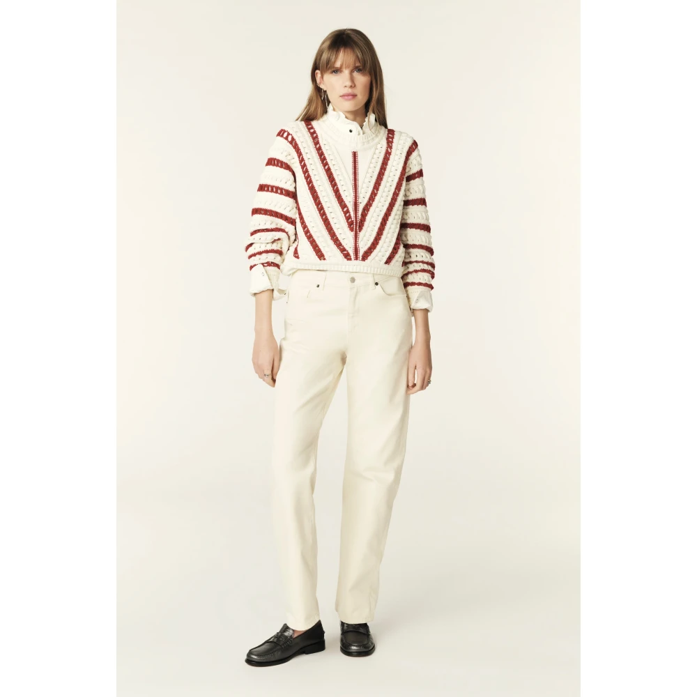 BA&SH Frisse en moderne Gardy Pullover White Dames