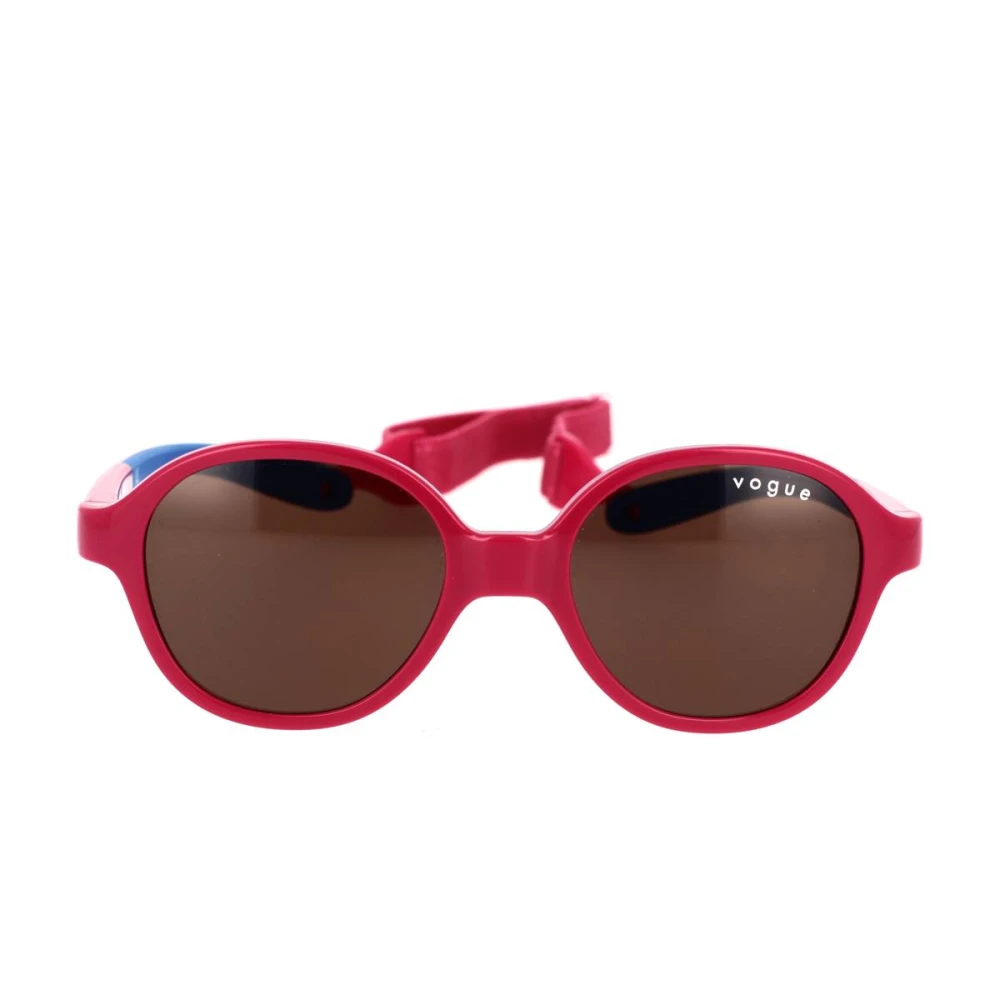 Vogue Solglasögon för barn med rem, rosa och blått båge, mörkbruna linser Pink, Dam