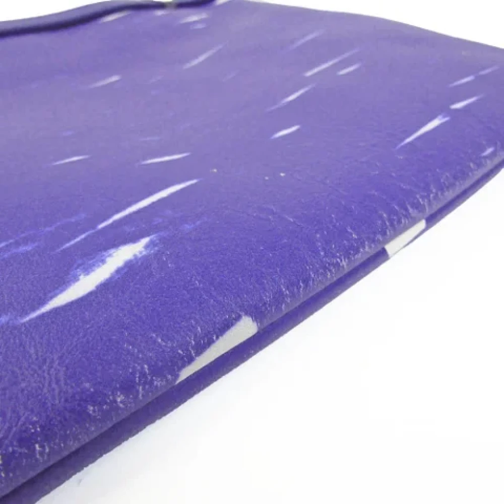 Balenciaga Vintage Pre-owned Leather clutches Blue Dames