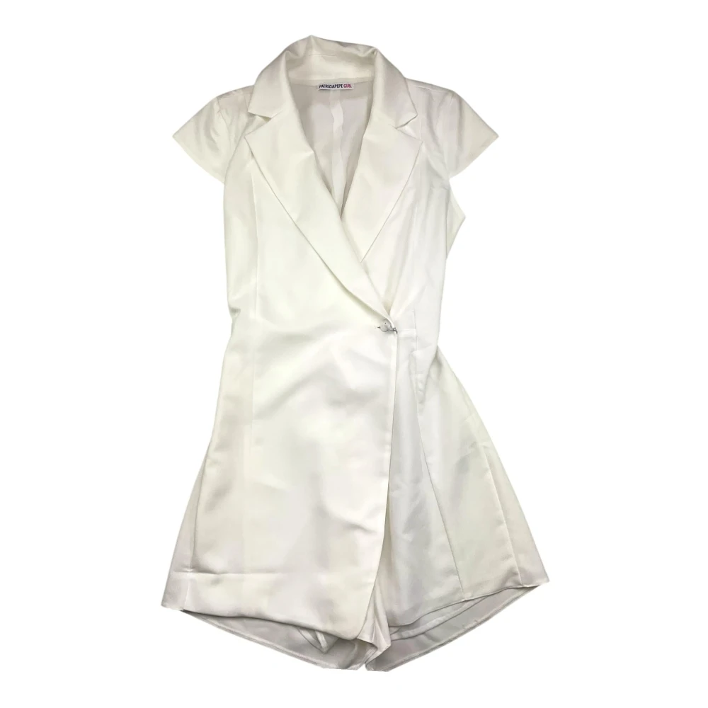 Patrizia Pepe Girls Beige Jumpsuits, 16 Y, Cream Tracksuit For