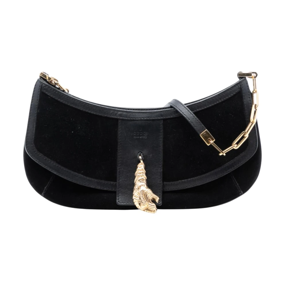 Gucci Vintage Donna Nero Pre-Owned, Taglia Unica, Used,