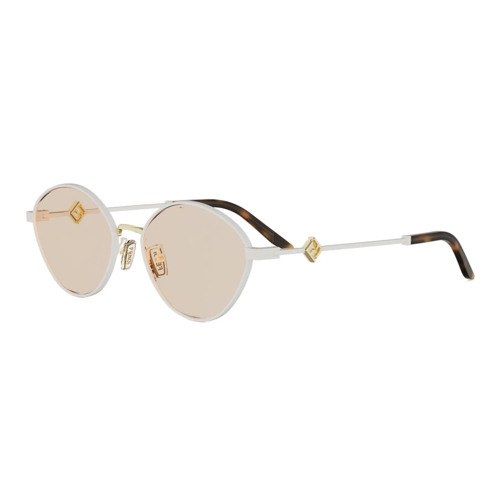Fendi Women's White Sunglasses, 55 Mm, Ff Diamonds Sunglasses
