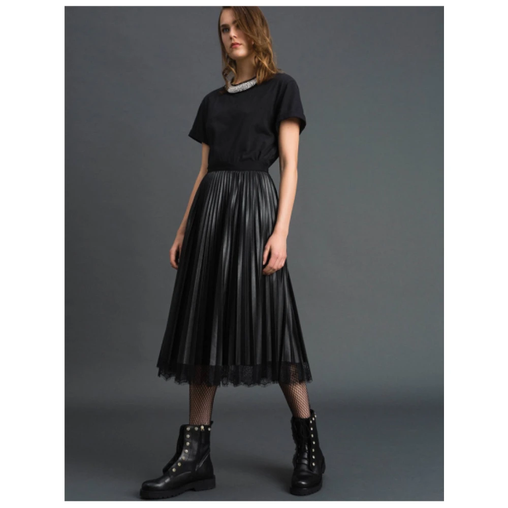 Twinset Midi Skirts Black Dames