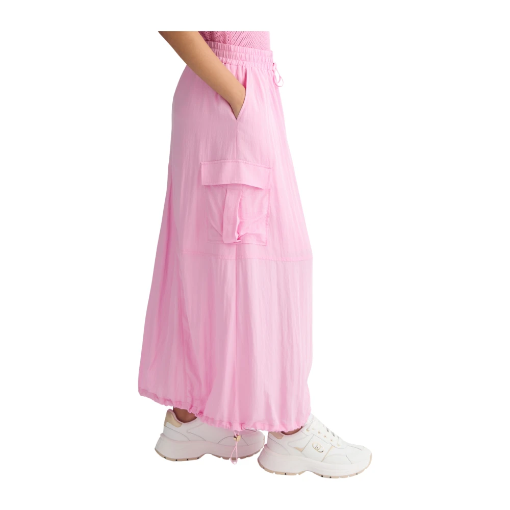 Liu Jo Cargo Lange Rok met Functionele Details Pink Dames