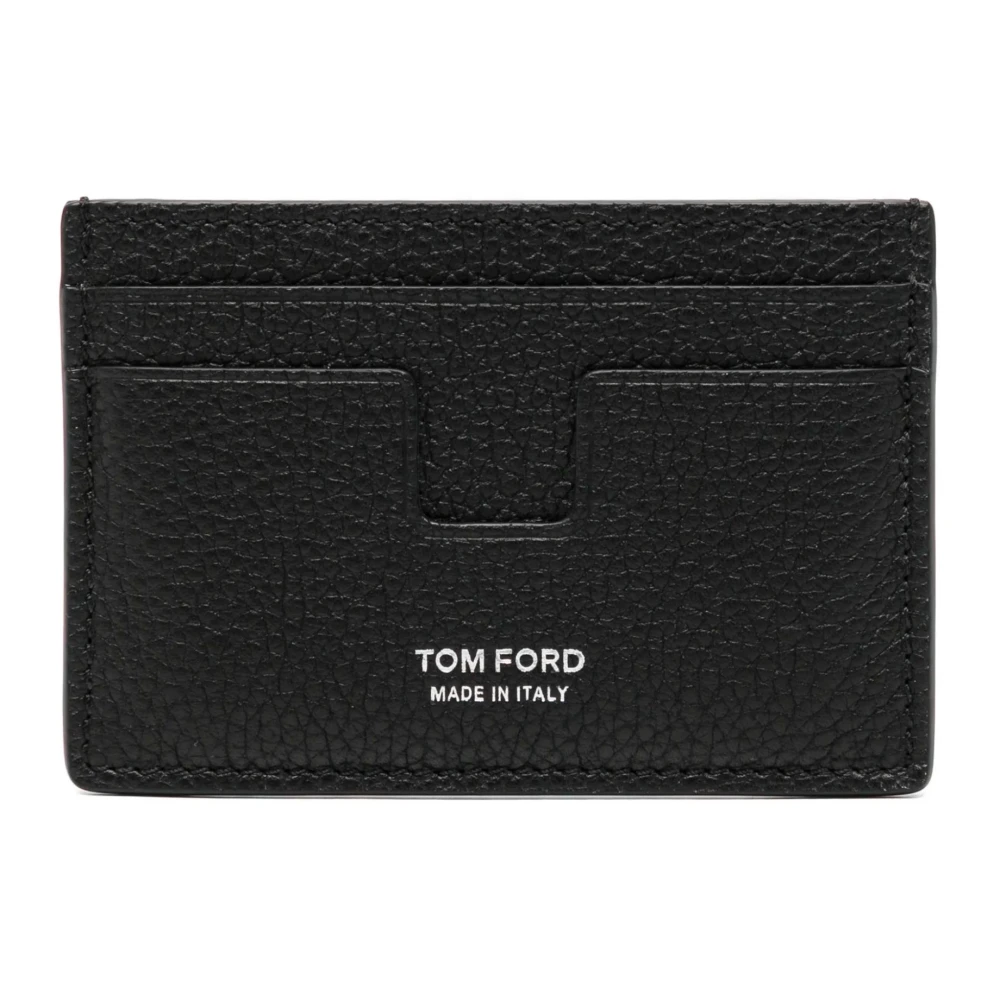 Tom Ford Men's Black Wallets & Cardholders, One Size, Grain Leather Classic Cardholder