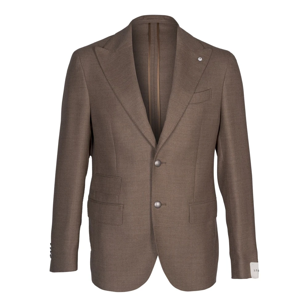 L.b.m. 1911 Men's Brown Blazers, M, Single-Breasted Jacket