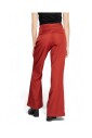 pantalon-rouge-evase-uni-motif-fermeture-eclair