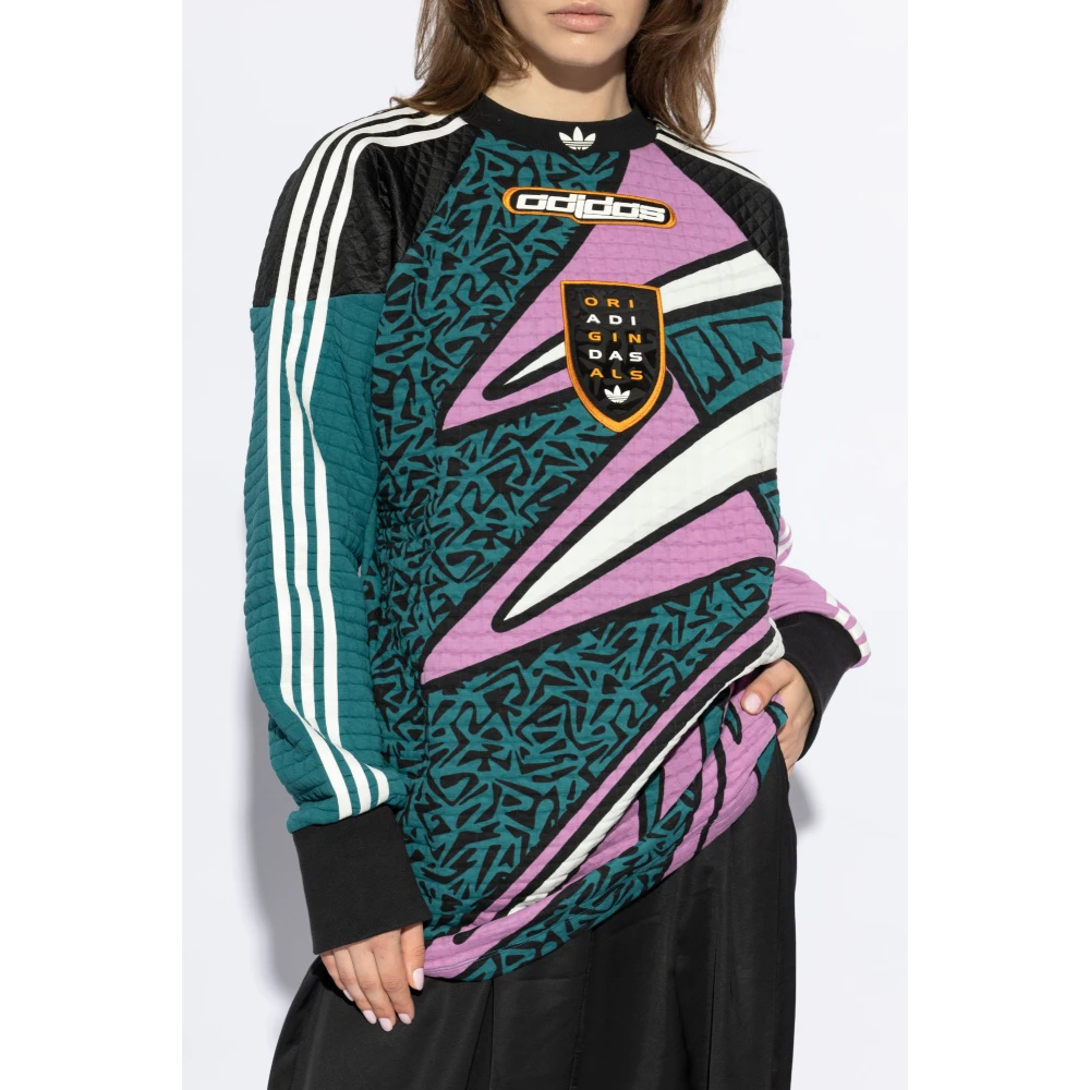 adidas Originals Sweatshirt met een patch Multicolor Dames