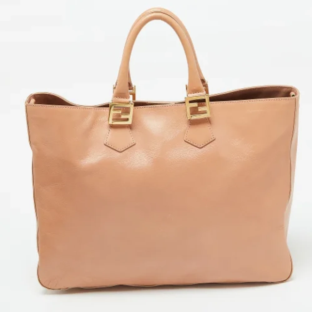 Fendi Vintage Pre-owned Leather fendi-bags Orange Dames