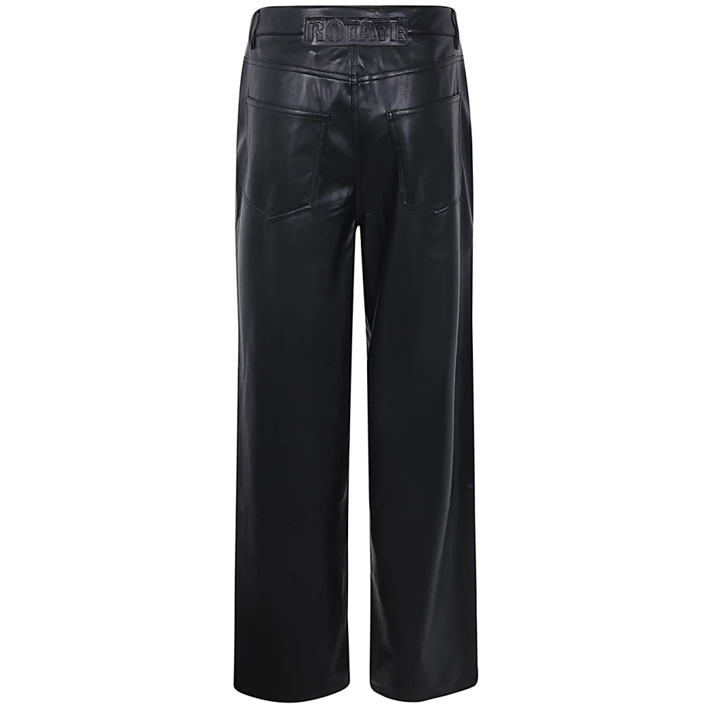 Rotate Birger Christensen Wide Leg Pocket Broek Black Dames