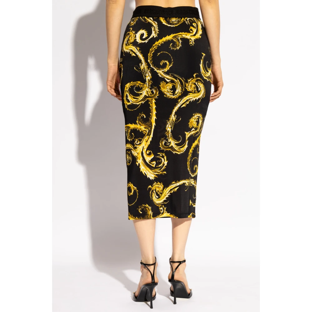 Versace Jeans Couture Rok met logo Black Dames
