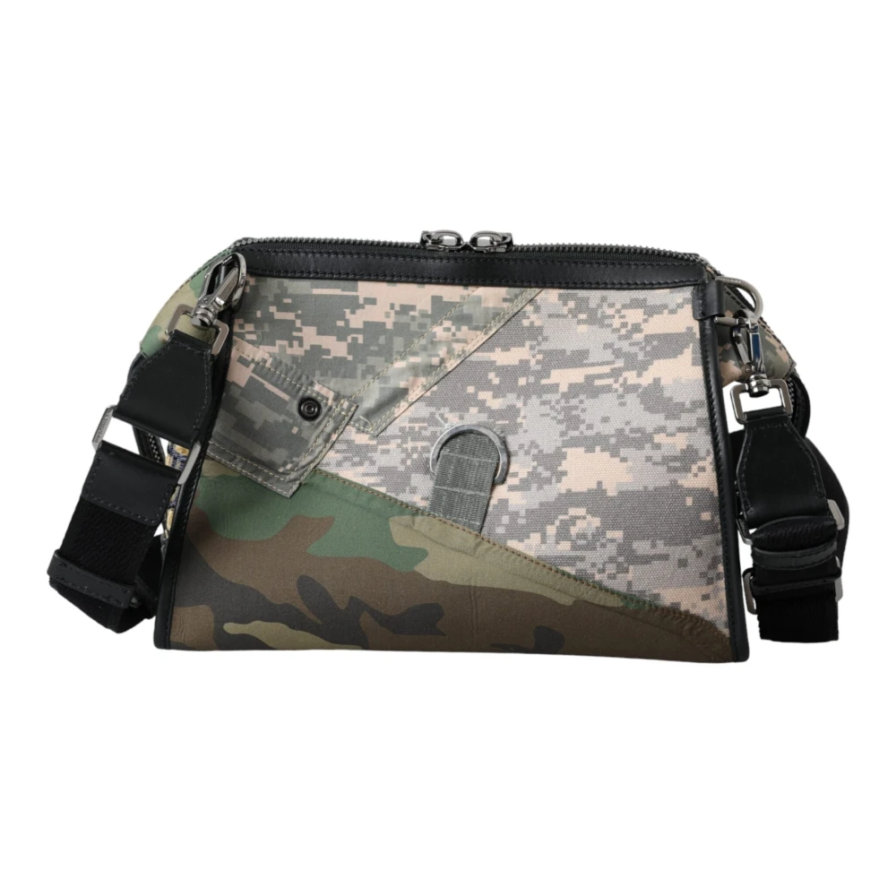 Dolce & Gabbana Multicolor camouflage patchwork schoudertas Multicolor Dames