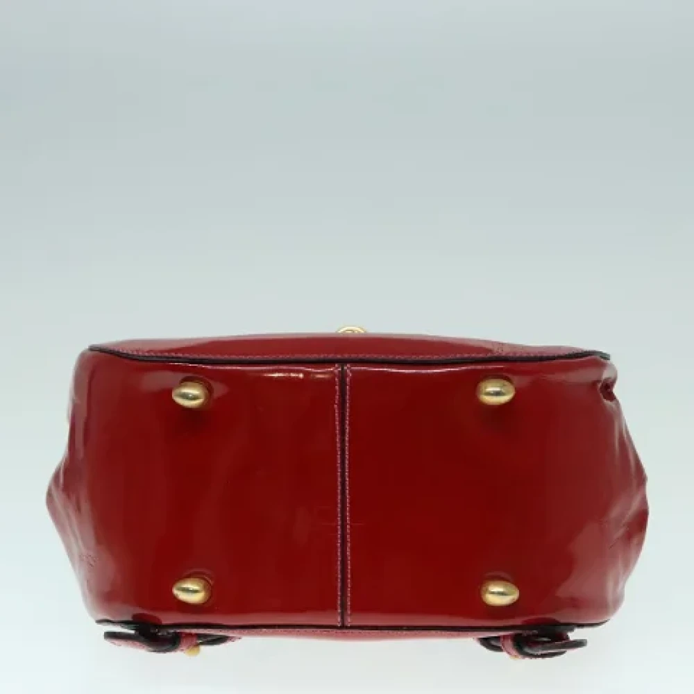 Celine Vintage Pre-owned Leather backpacks Red Dames