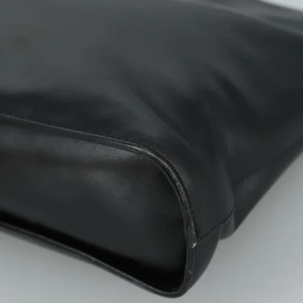 Salvatore Ferragamo Pre-owned Leather shoulder-bags Black Dames