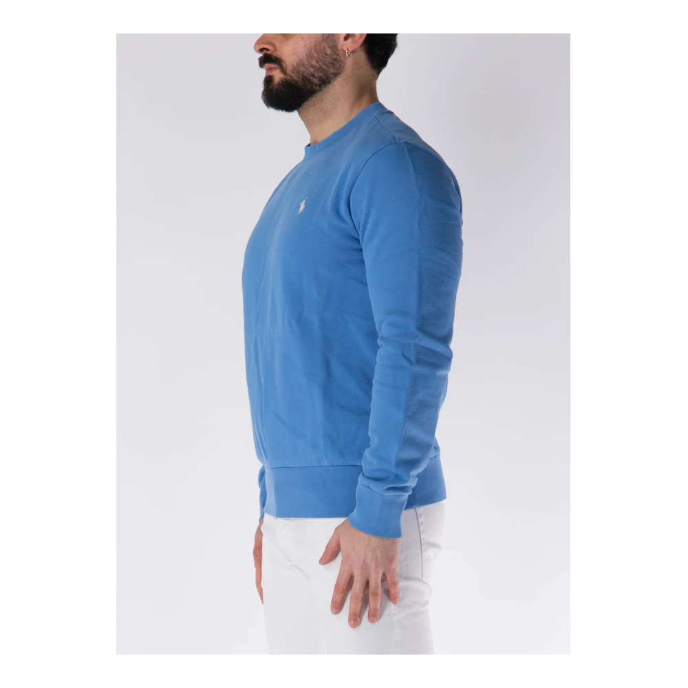 Polo Ralph Lauren Logo Crewneck Sweatshirt Blue Heren