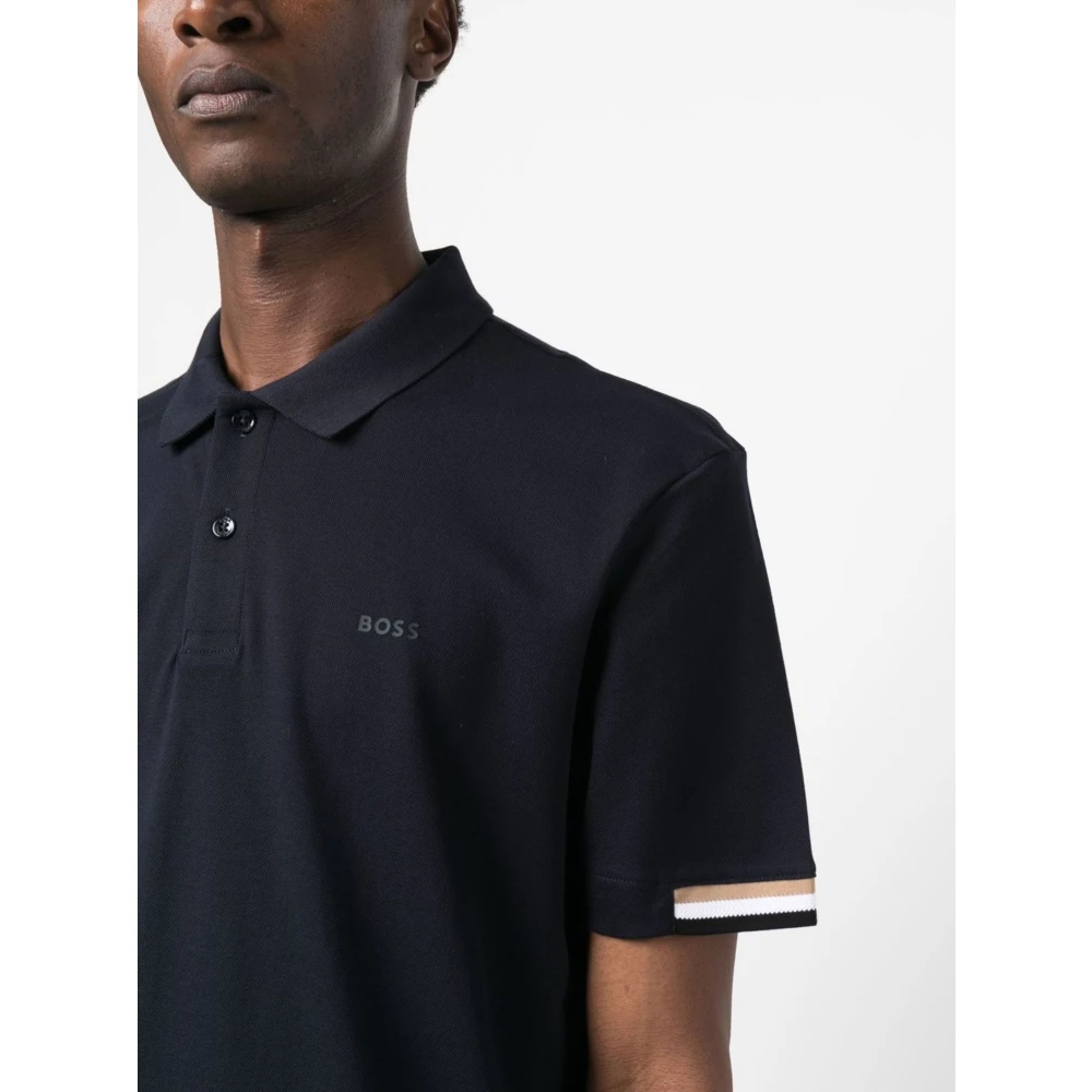 Hugo Boss Donkerblauw Jersey Shirt Blue Heren