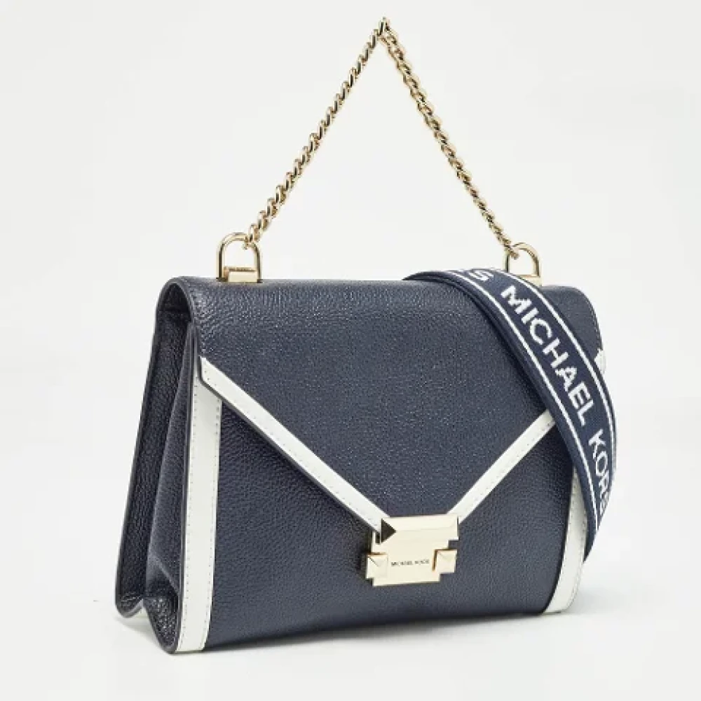 Michael Kors Pre-owned Leather shoulder-bags Blue Dames