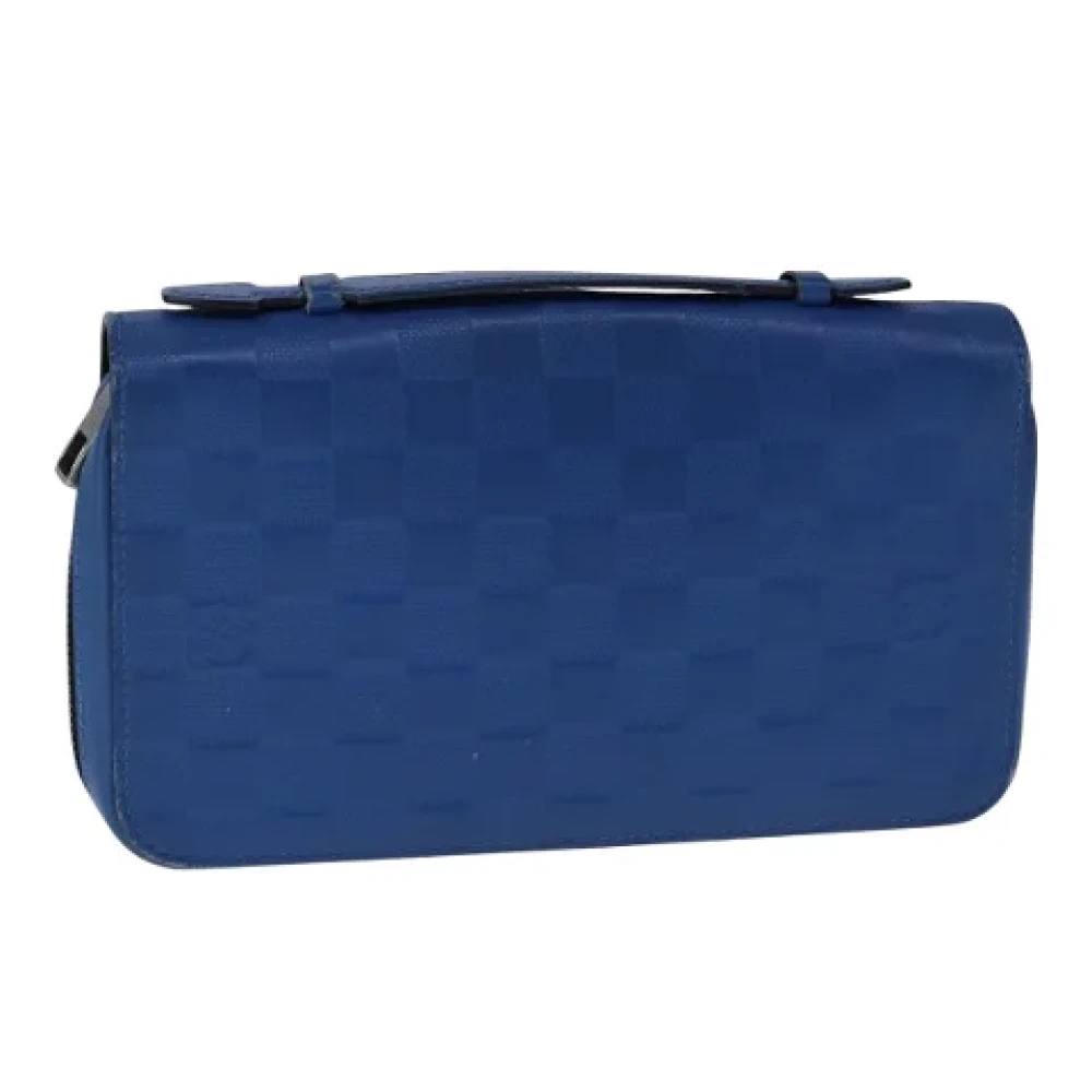 Louis Vuitton Vintage Pre-owned Leather clutches Blue Dames