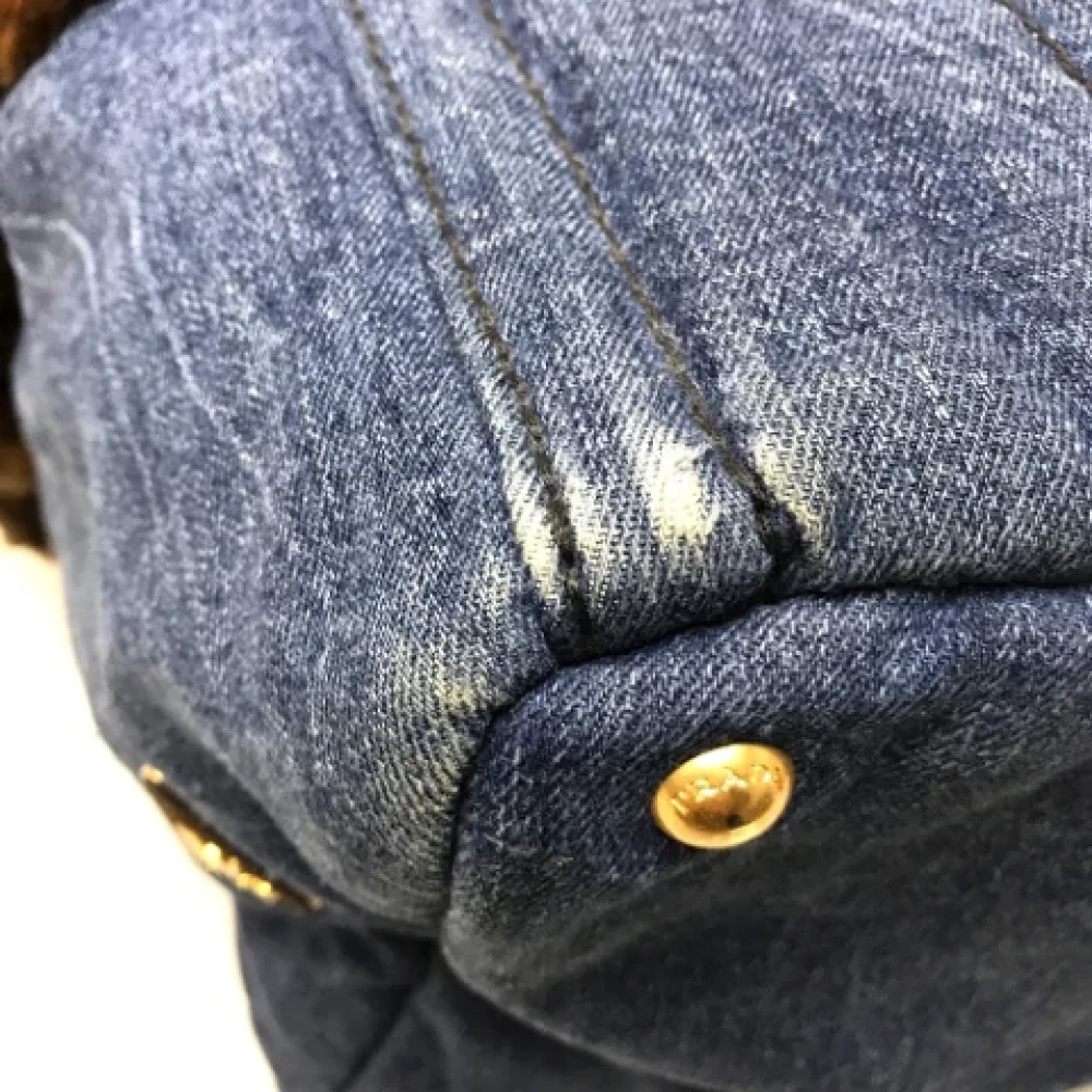 Prada Vintage Pre-owned Denim prada-bags Blue Dames
