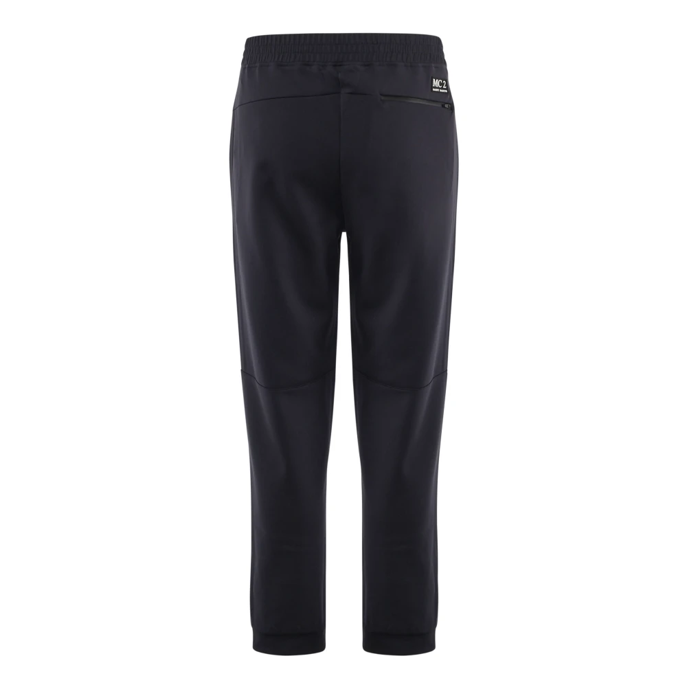 MC2 Saint Barth Navy Blue Olsen Broek Regular Fit Blue Heren