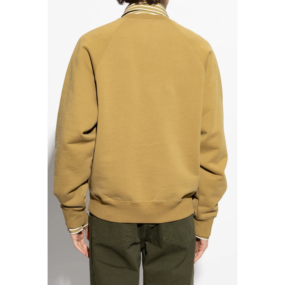 Ami Paris Sweatshirt met logo Green Heren
