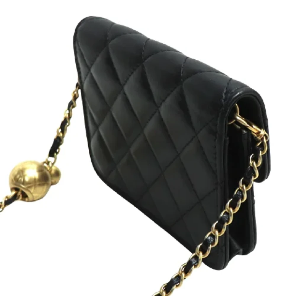 Chanel Vintage Pre-owned Leather chanel-bags Black Dames