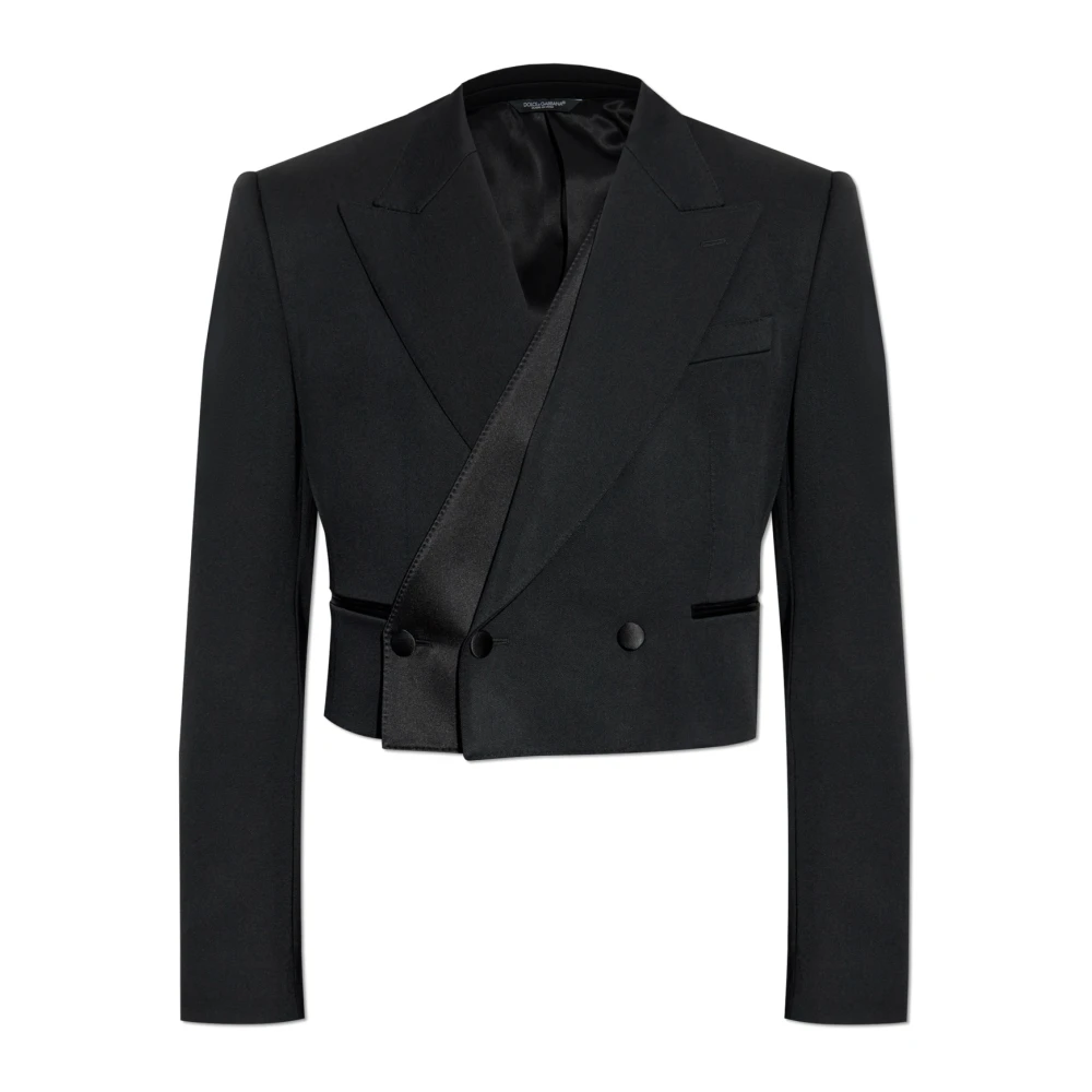 Dolce & Gabbana Wollen blazer Black Heren