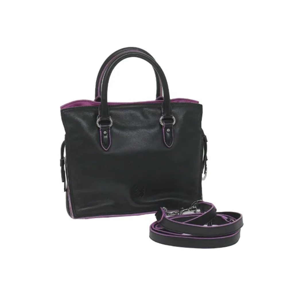 Loewe Pre-owned Leather handbags Black Dames