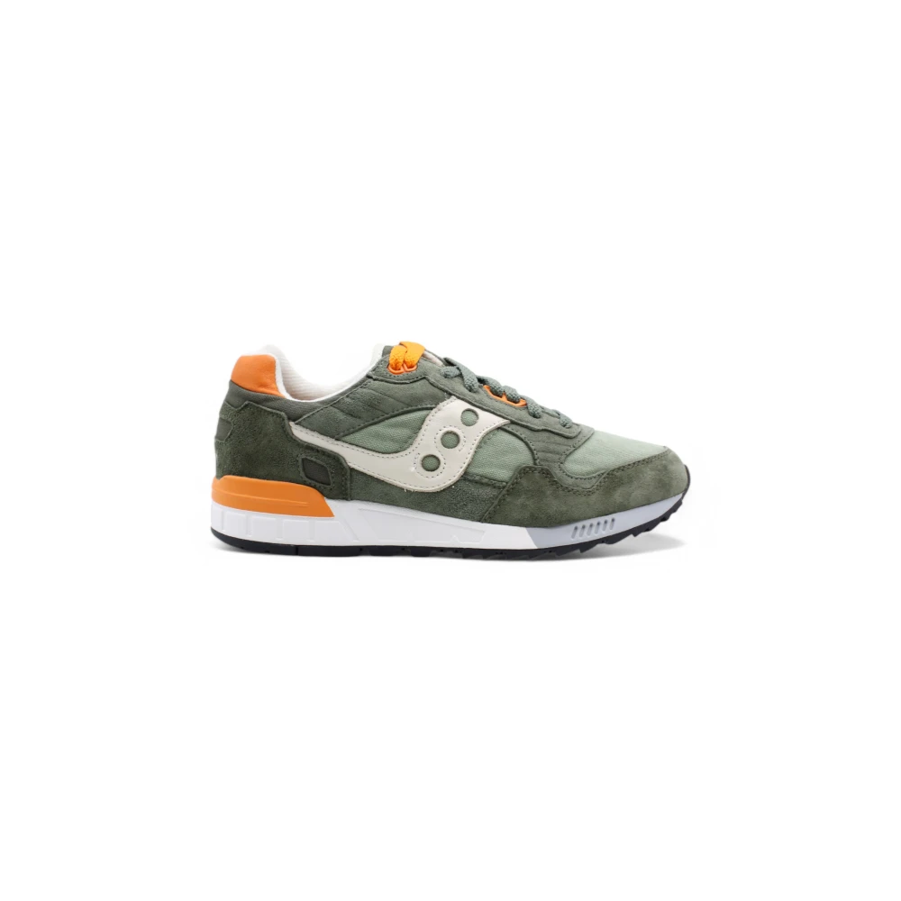 Saucony Retro Sneakers met Suède Inzetstukken Heren Schoenen Veelkleurig Multicolor