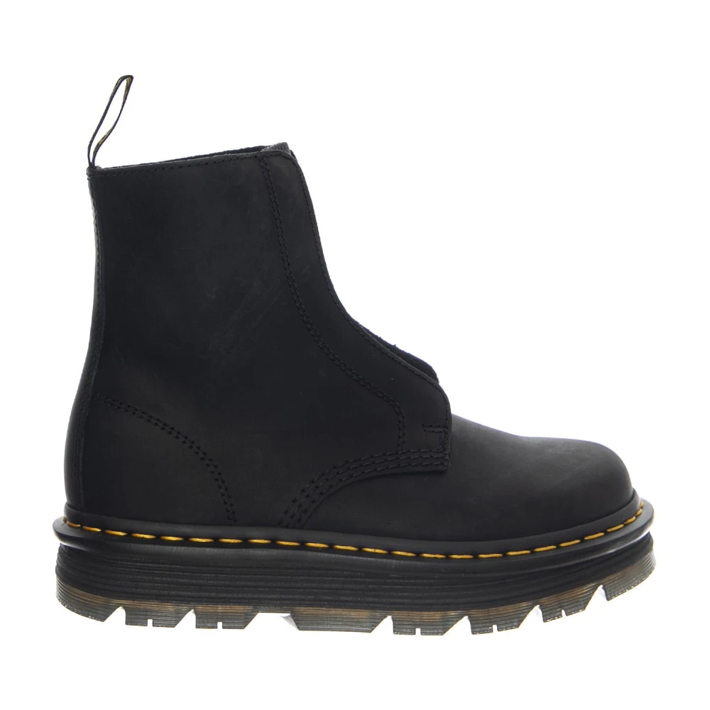 Dr. Martens Women's Black Zebzag Laceless - Ankle Boots - 7 Uk - Shoes