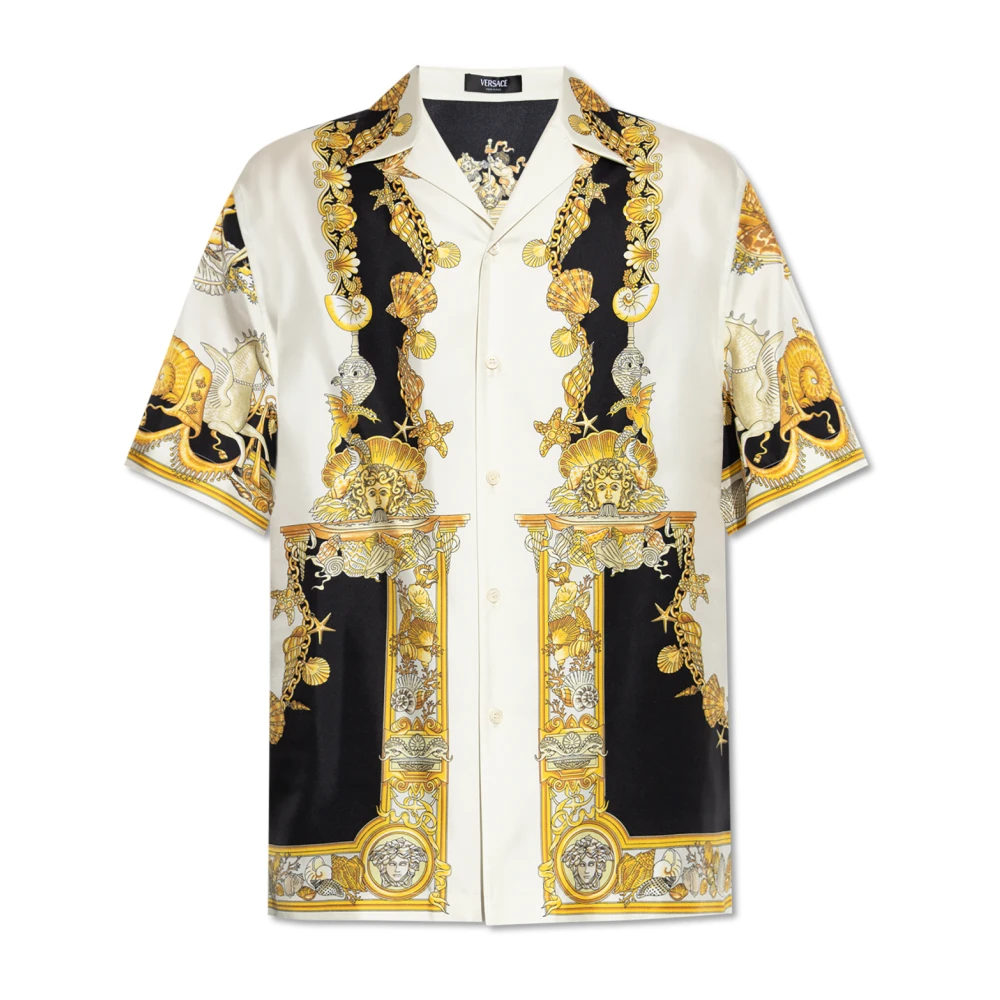 Shirts > Short Sleeve Shirts - - Versace - Modalova