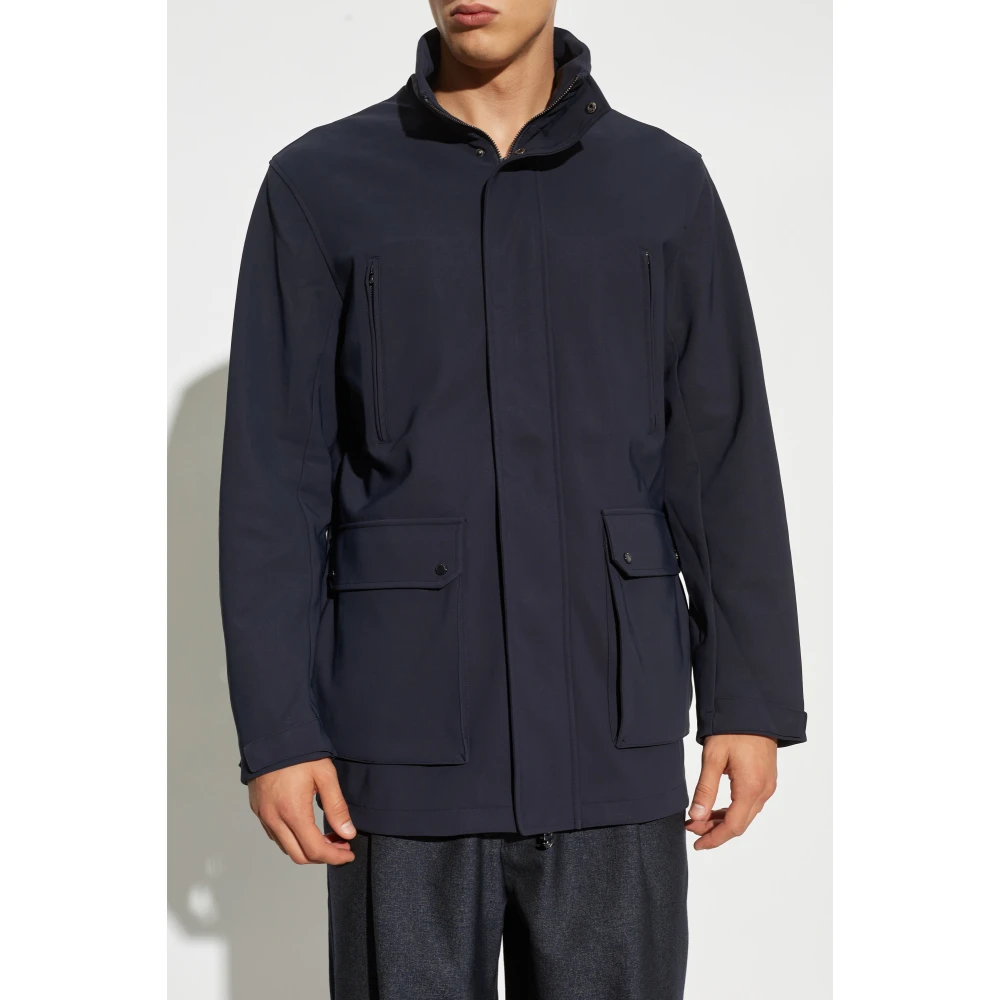 Emporio Armani Jas met opstaande kraag Blue Heren