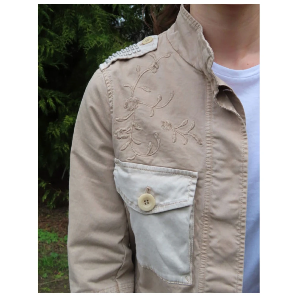 Mason's Geborduurde Eva Safari Jas Beige Dames