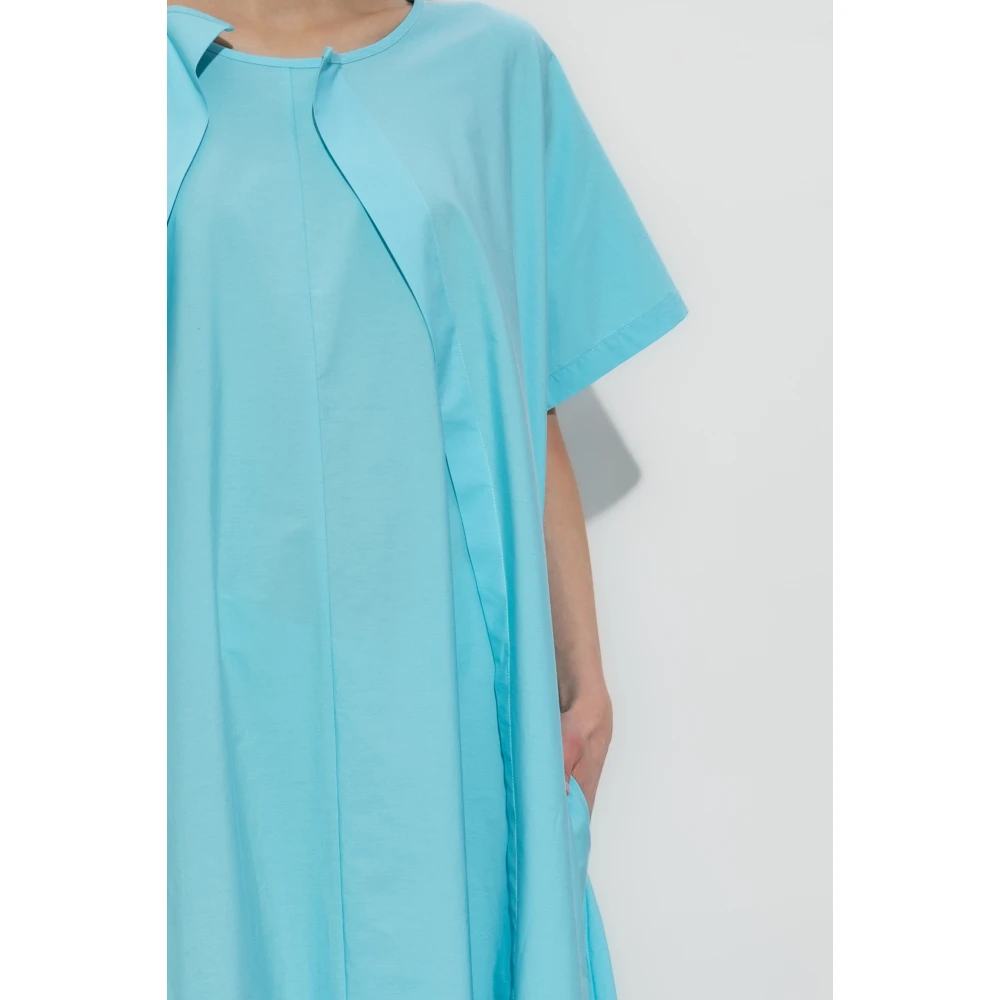 MM6 Maison Margiela Losjes vallende jurk met zakken Blue Dames